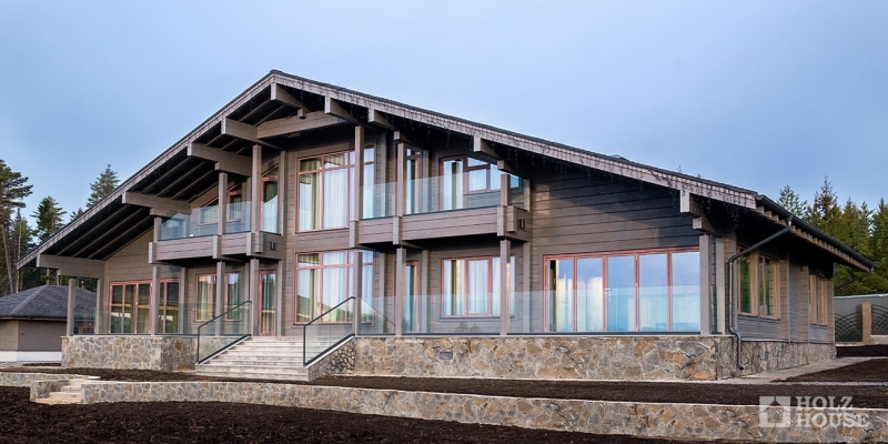 Изысканный двухэтажный дом из клееного бруса по проекту Австрия v3 - фото 5 на сайте Holz House